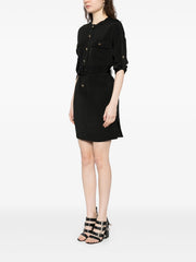 TOM FORD - Textured Belted Mini Shirt Dress