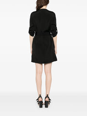 TOM FORD - Textured Belted Mini Shirt Dress