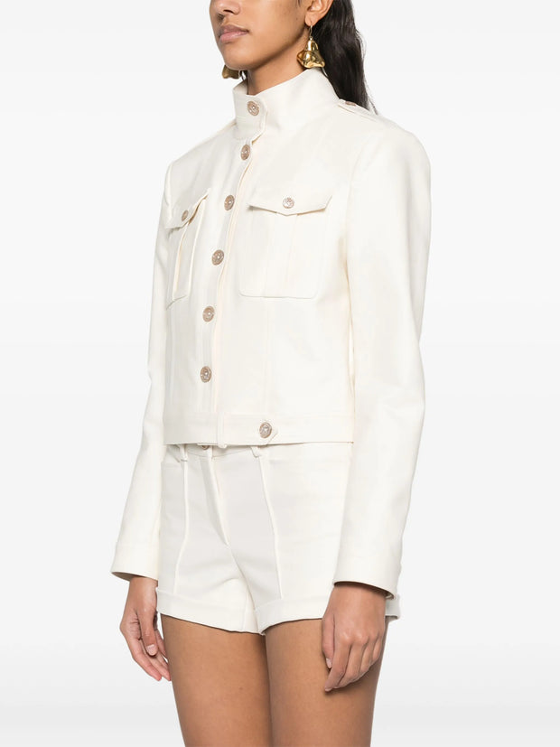 TOM FORD - Stand-Up Collar Cropped Jacket