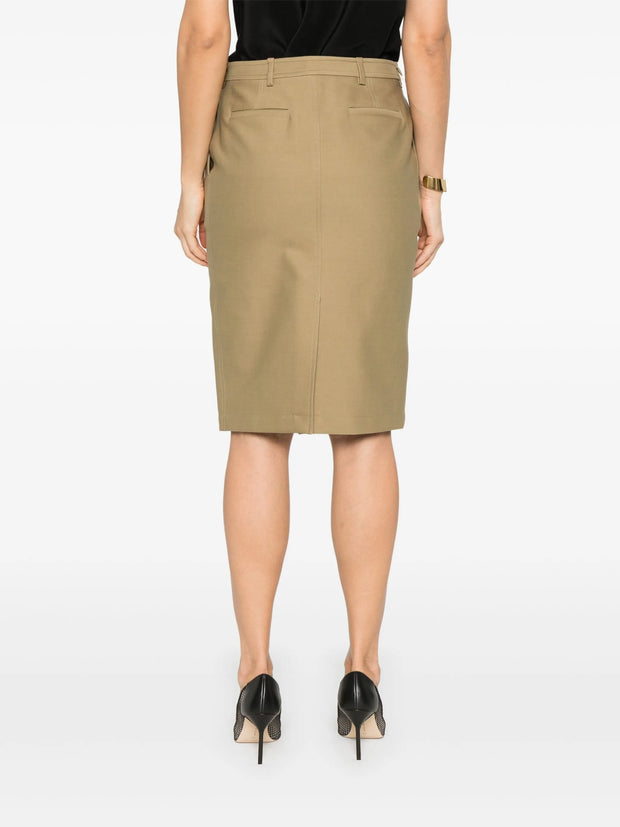 TOM FORD - Twill Midi Skirt