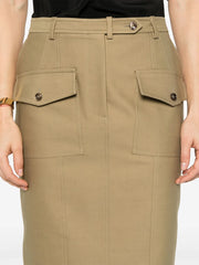 TOM FORD - Twill Midi Skirt