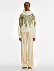 Oscar de la Renta - Crystal Fern Jumper