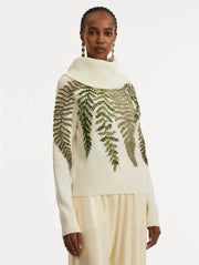 Oscar de la Renta - Crystal Fern Jumper