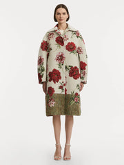 Oscar de la Renta - Peony Jacquard Coat