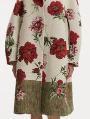 Oscar de la Renta - Peony Jacquard Coat