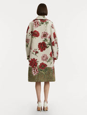 Oscar de la Renta - Peony Jacquard Coat