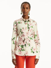 Oscar de la Renta - Cherry Blossom Cotton Shirt