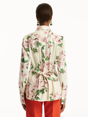 Oscar de la Renta - Cherry Blossom Cotton Shirt