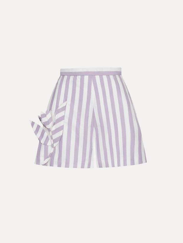 Oscar de la Renta - Cotton Striped Shorts
