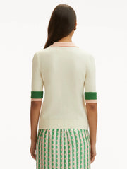 Oscar de la Renta - Blocked Color Polo Top