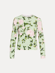 Oscar de la Renta - English Rose Printed Cardigan