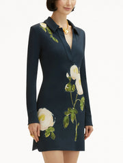 Oscar de la Renta - Roses Jersey Dress