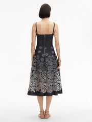 Oscar de la Renta - Denim English Rose Day Dress