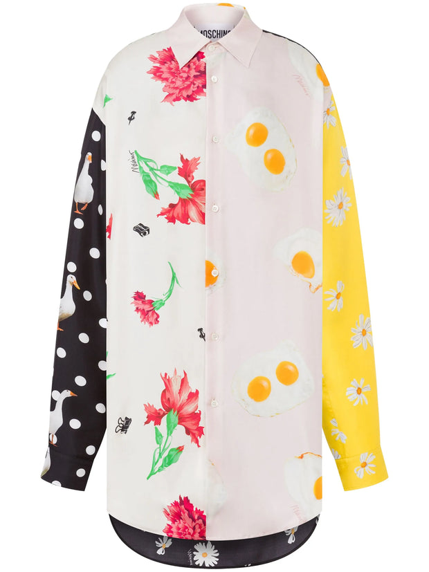MOSCHINO - Mix-Print Shirt