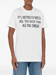 MOSCHINO - Slogan-Print T-Shirt