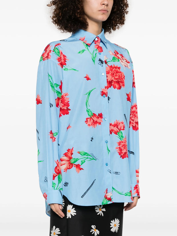 MOSCHINO - Floral-Print Shirt