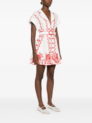 ZIMMERMANN - Lucky Embroidered Mini Dress