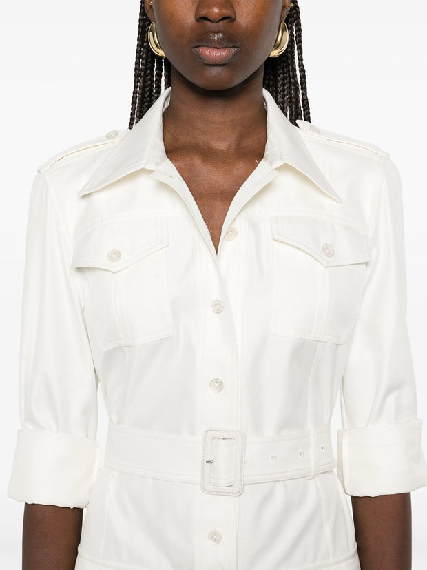 TOM FORD - Belted Shirt Mini Dress