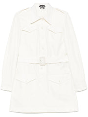 TOM FORD - Belted Shirt Mini Dress