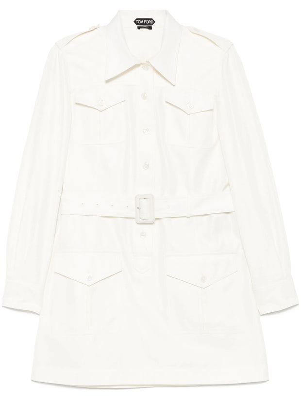 TOM FORD - Belted Shirt Mini Dress