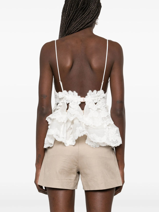 ZIMMERMANN - Crush-Lace Tiered Top