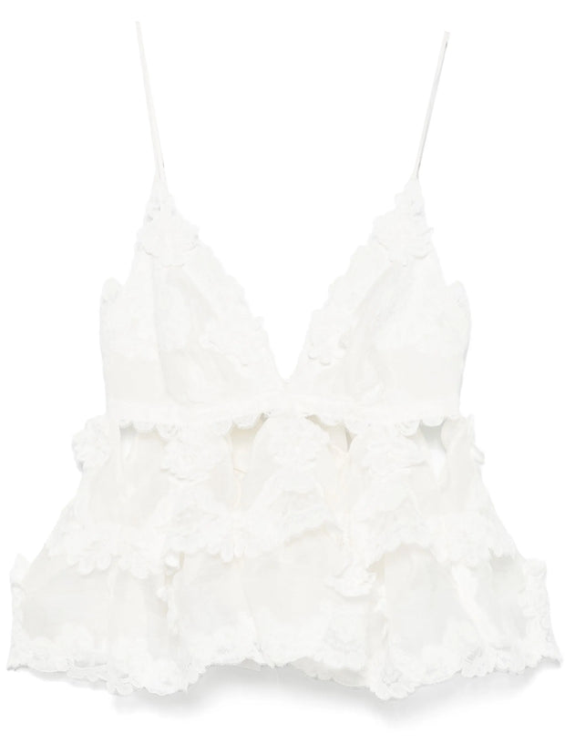 ZIMMERMANN - Crush-Lace Tiered Top