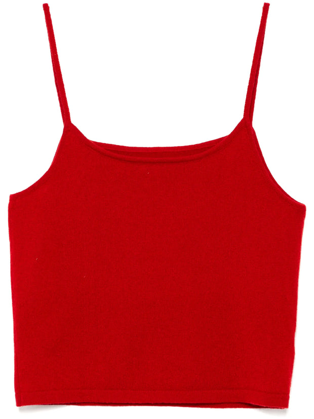 Rapallo Cashmere Tank Top - Red La Scala