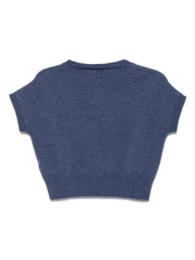 Genova Sleeveless Cashmere Jumper - Blue Wash