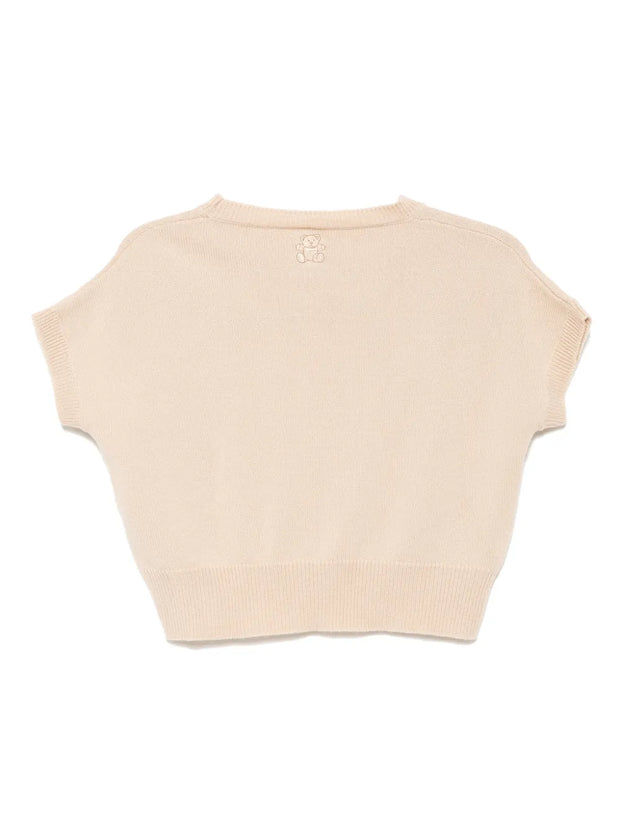 Genova Sleeveless Cashmere Jumper - Chinchilla