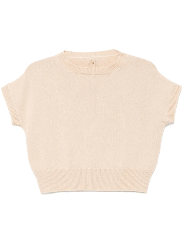 Genova Sleeveless Cashmere Jumper - Chinchilla