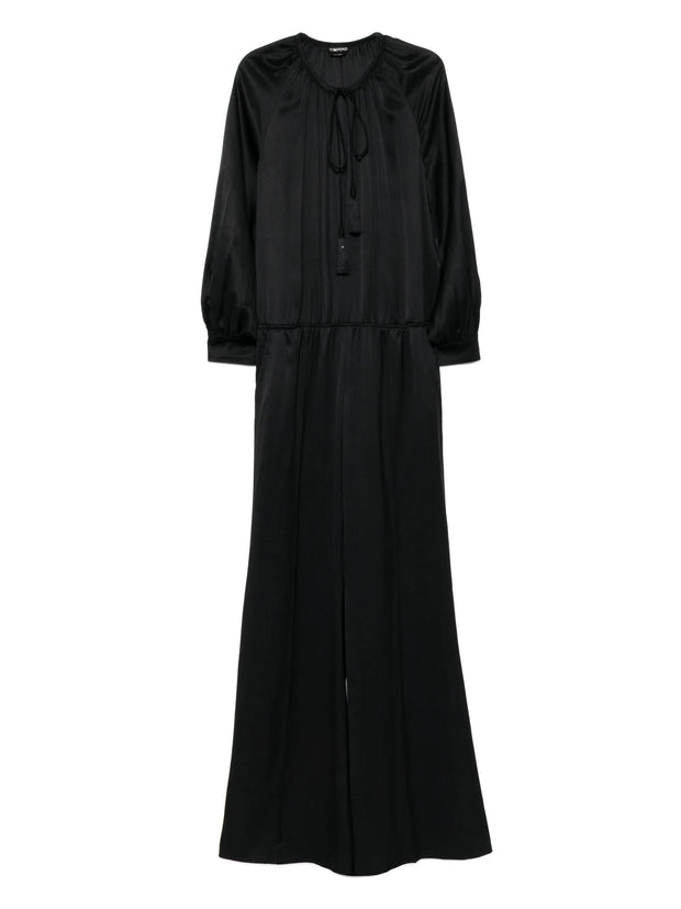 TOM FORD - Gathered Long-Sleeves Jumpsuit