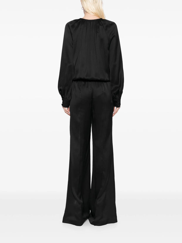 TOM FORD - Gathered Long-Sleeves Jumpsuit