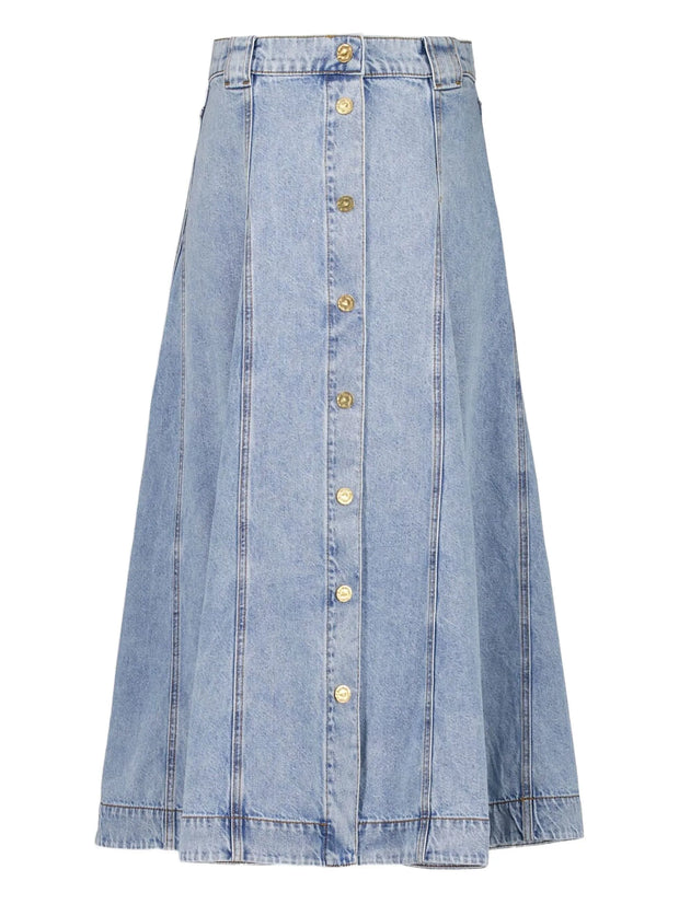 ZIMMERMANN - Denim Flared Skirt