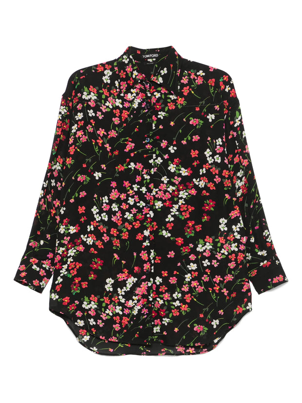 TOM FORD - Floral-Print Shirt