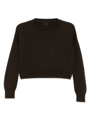 Genova Cropped Cashmere Jumper - Peat