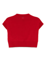 Genova Sleeveless Cashmere Jumper - Red La Scala