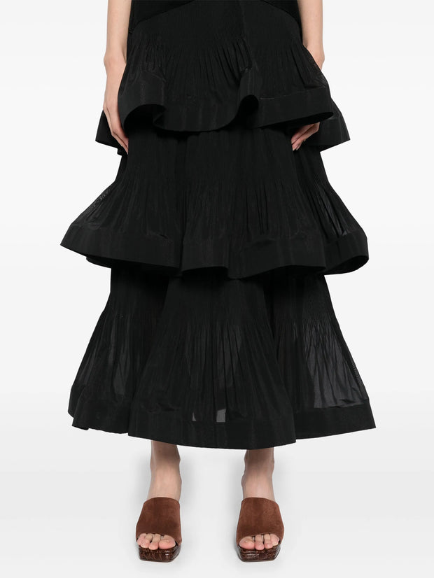 ZIMMERMANN - Tiered Pleated Skirt