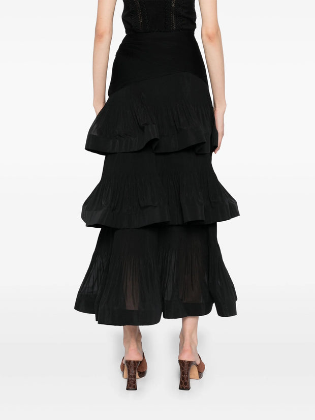 ZIMMERMANN - Tiered Pleated Skirt
