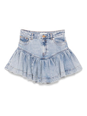 ZIMMERMANN - Frilled Denim Mini Skirt