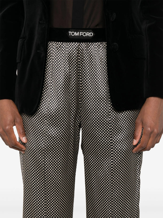 TOM FORD - Polka Dot-Print Trousers
