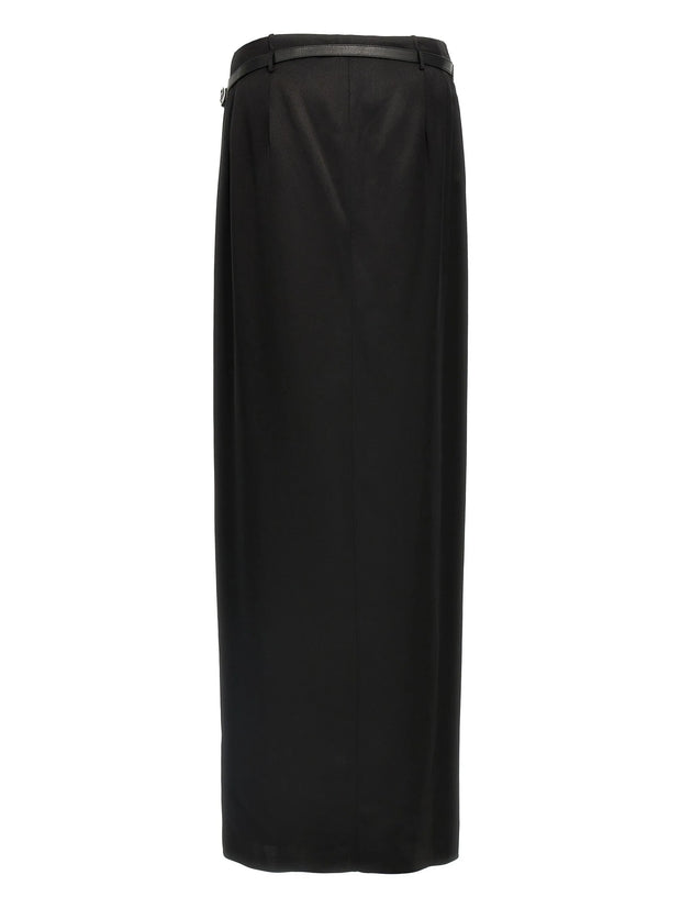 TOM FORD - Leather-Belt Wrap Maxi Skirt
