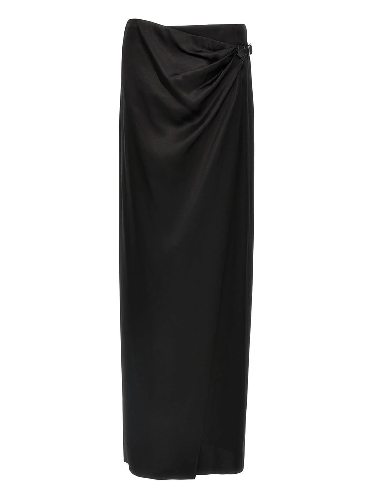 スカート Tom Ford Maxi Wrap Skirt With Belt TOM FORD - Leather-Belt Wrap Maxi Skirt – Bannerman's