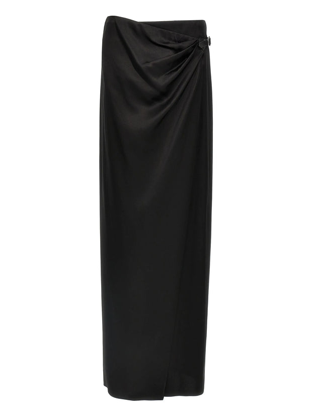 TOM FORD - Leather-Belt Wrap Maxi Skirt
