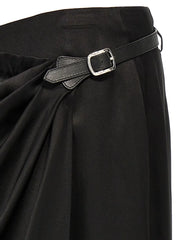 TOM FORD - Leather-Belt Wrap Maxi Skirt