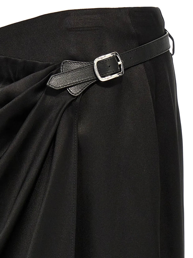 TOM FORD - Leather-Belt Wrap Maxi Skirt