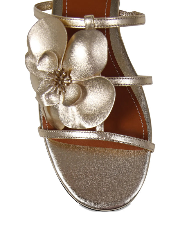 ZIMMERMANN - Flower-Embellished Slide Sandals