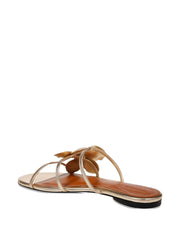 ZIMMERMANN - Flower-Embellished Slide Sandals