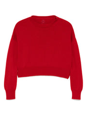 Genova Cropped Cashmere Jumper - Red La Scala