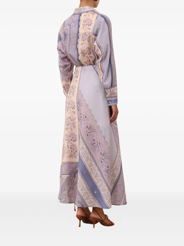 ZIMMERMANN - Mix-Print Button-Up Shirt
