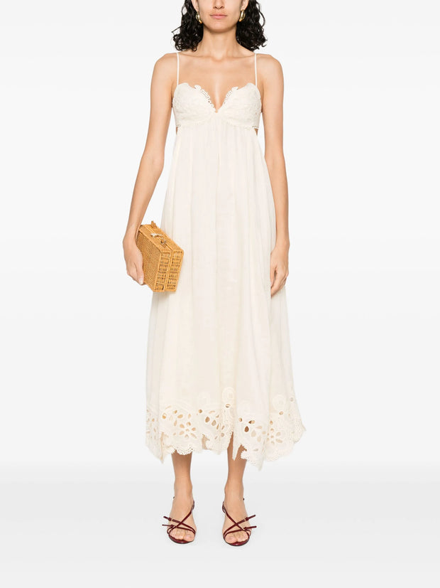 ZIMMERMANN - Floral-Embroidered Dress
